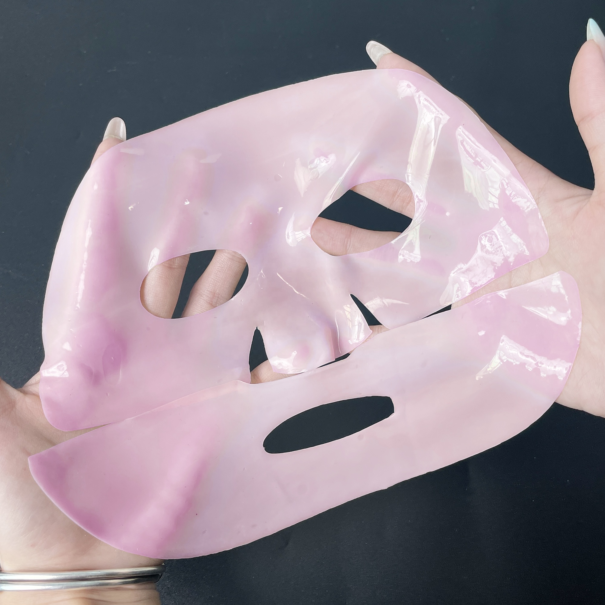 Salmon DNA PDRN Korean Collagen Face Mask Pink Sheet Mask For Hydration Firming Skin Tone Glass Skin Effect PDRN Ingredients