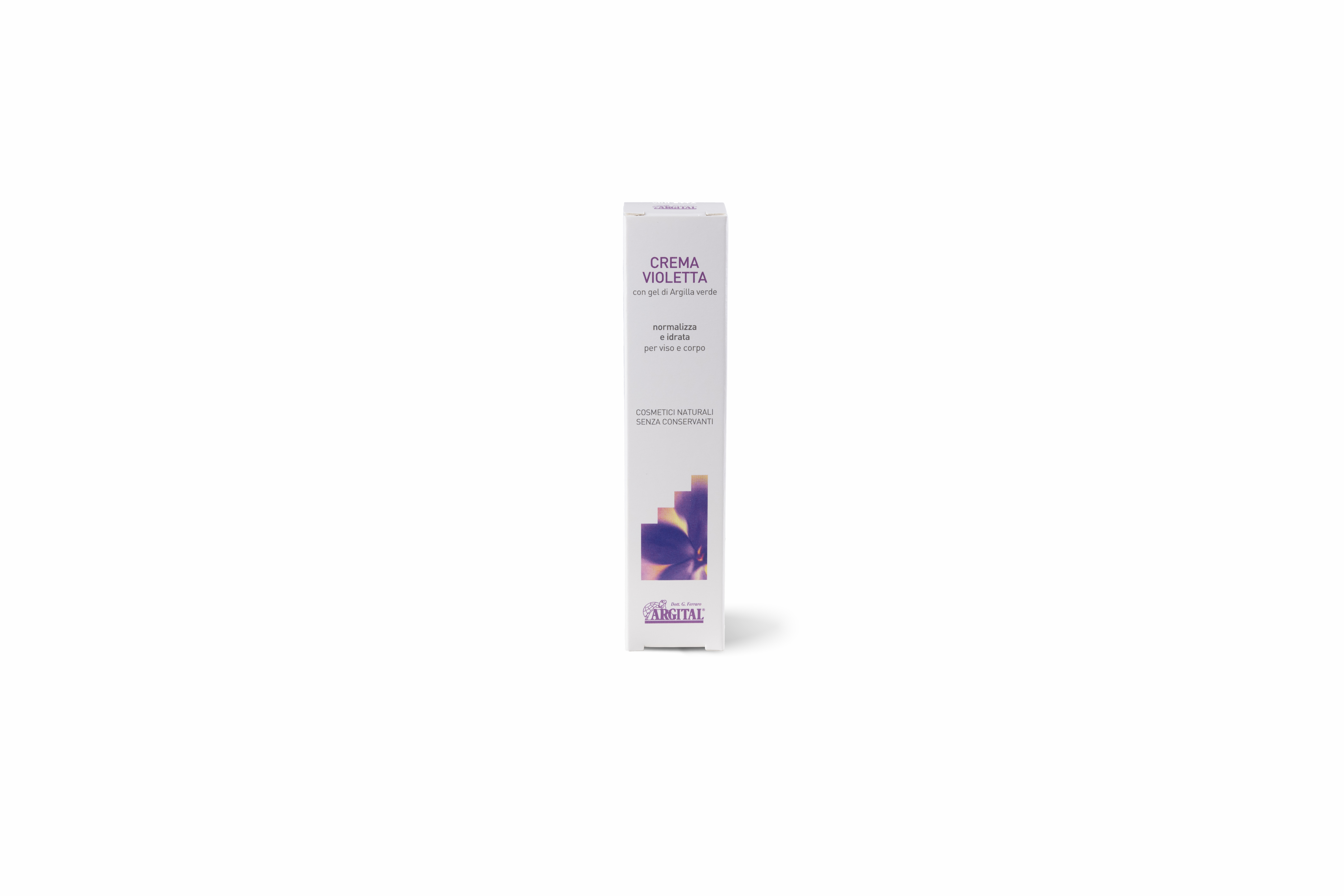 Argital 50ml Green Tea Violet Cream Natural Soothing Face Treatment Plant Extracts for Sensitive Skin Hydration Daily Care