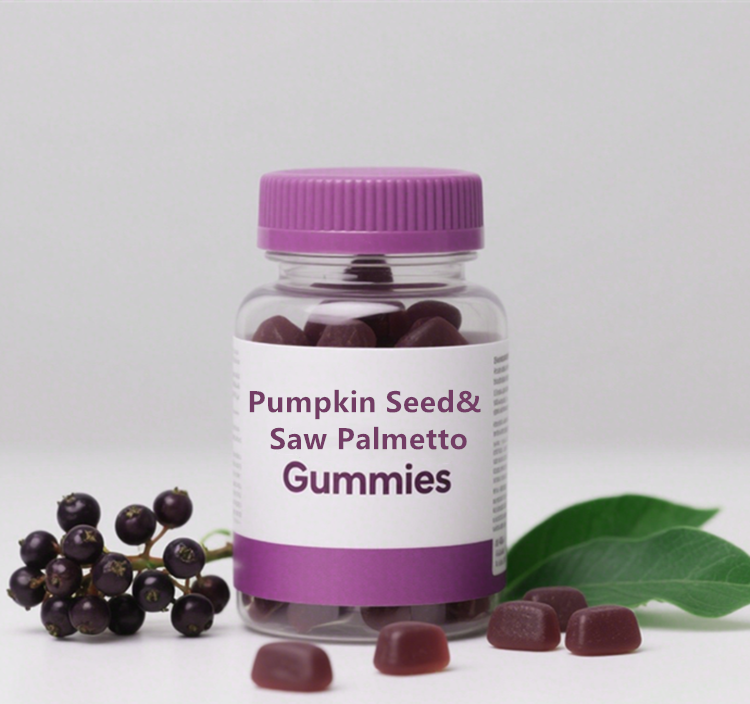 Wholesale OEM ODM Saw Palmetto Booster Beauty Gummy Candy for Adult Men and Women