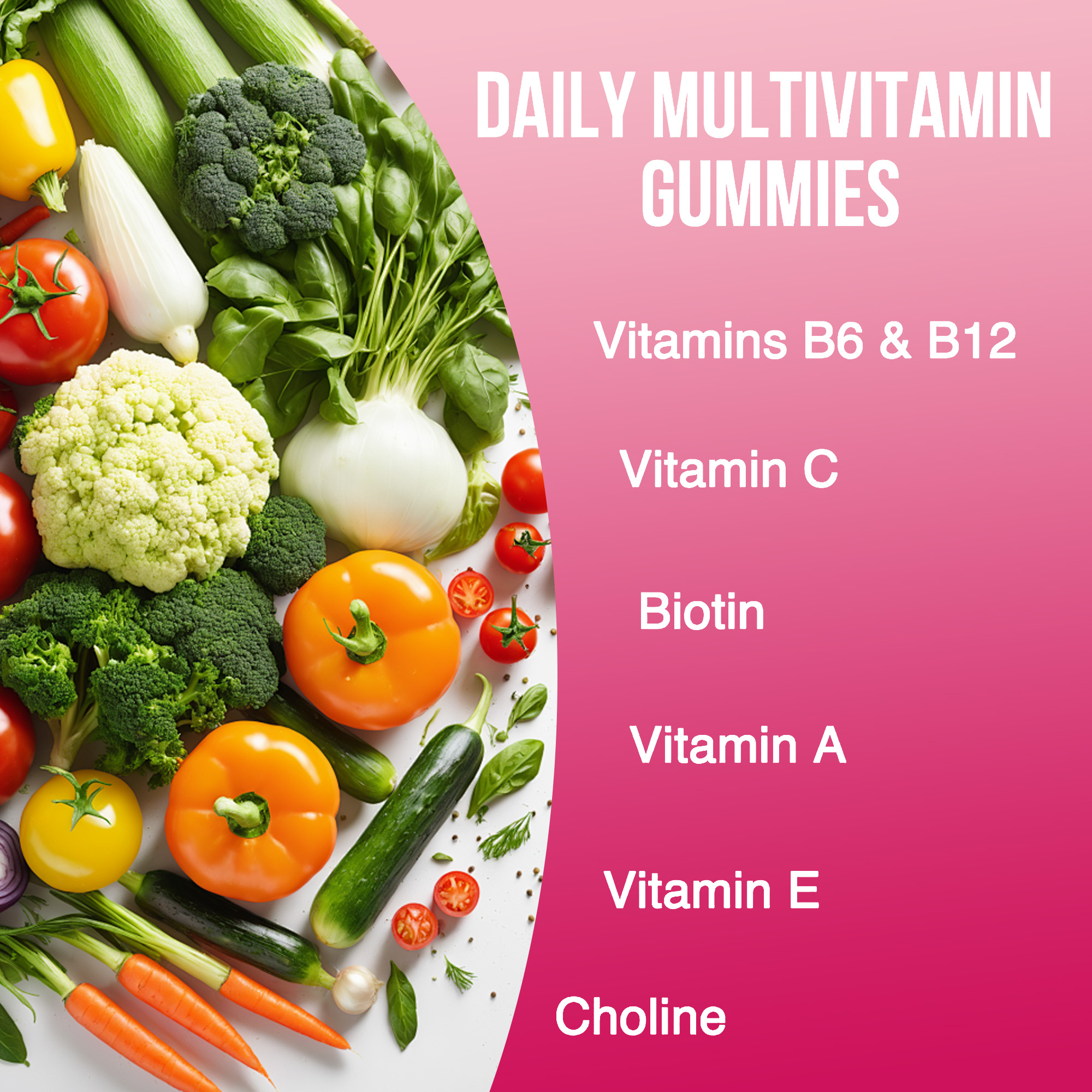 Factory Supply Sugar Free Strong Nails Halal Multivitamin Gummies for Adults 90 Gummies Natural Strawberry Flavor