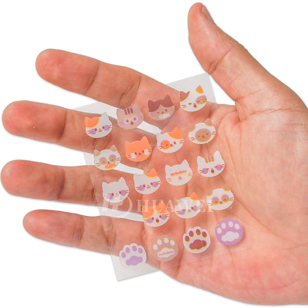Hot Selling Custom Private Label Hydrocolloid Pimple Acne Patch Collagen Moisturizer Aloe Vera Fragrance-Free Cute Cat Animal
