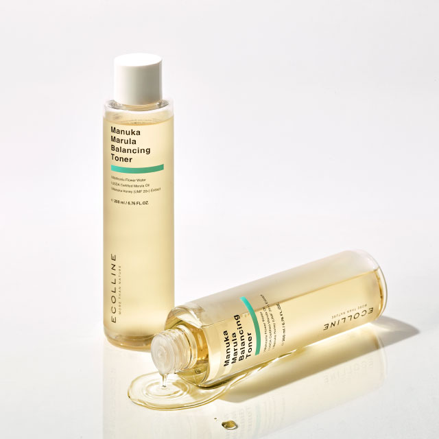 [ecolline] pH Balancing Manuka Marula Balancing Hydration Toner for Organic Skin Soothing and Clean Beauty Formula Korea