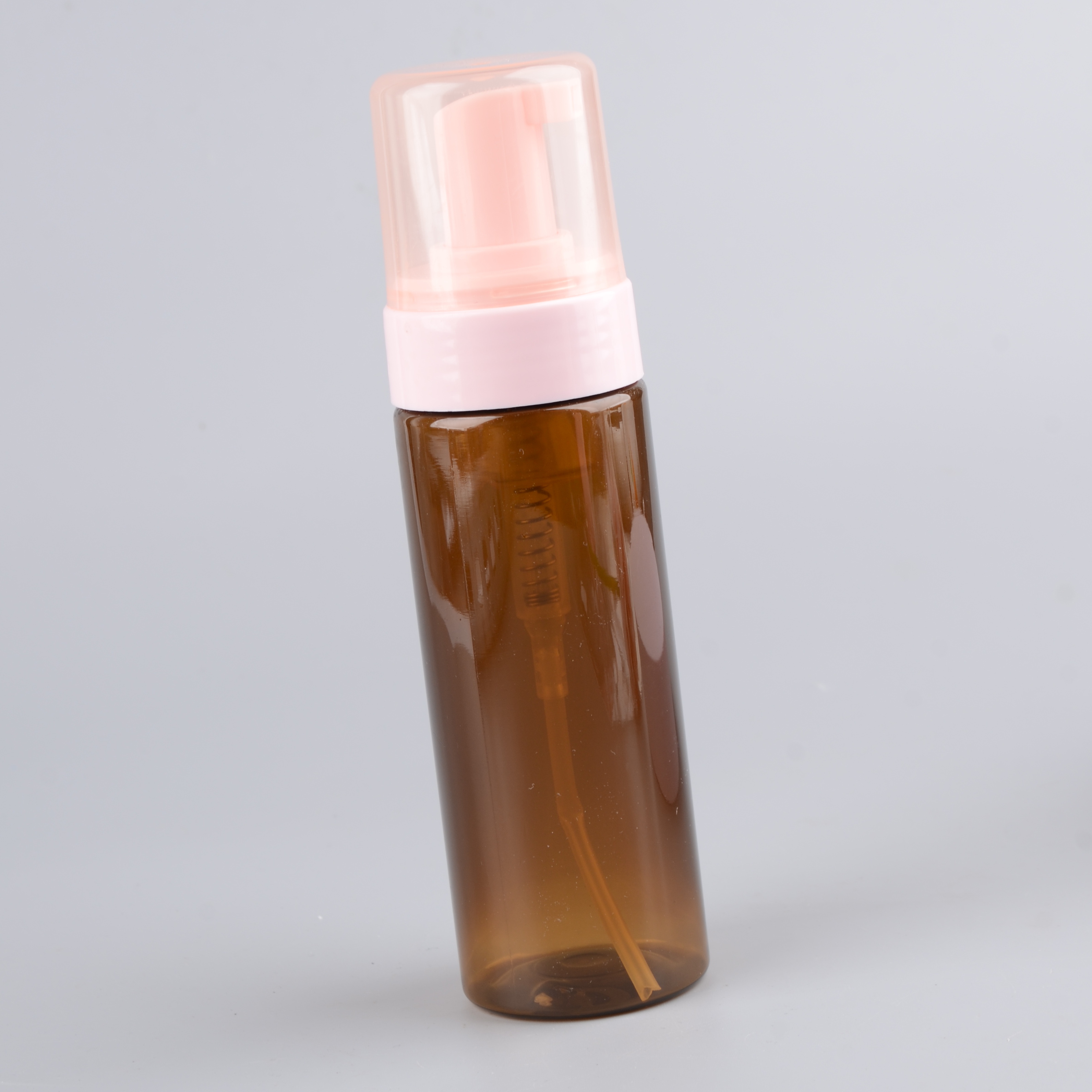 Refillable Industrial Use PET Cosmetic Lotion Bottle With Foam Pump Cylinder Shape Silk Screen &amp; UV Printing