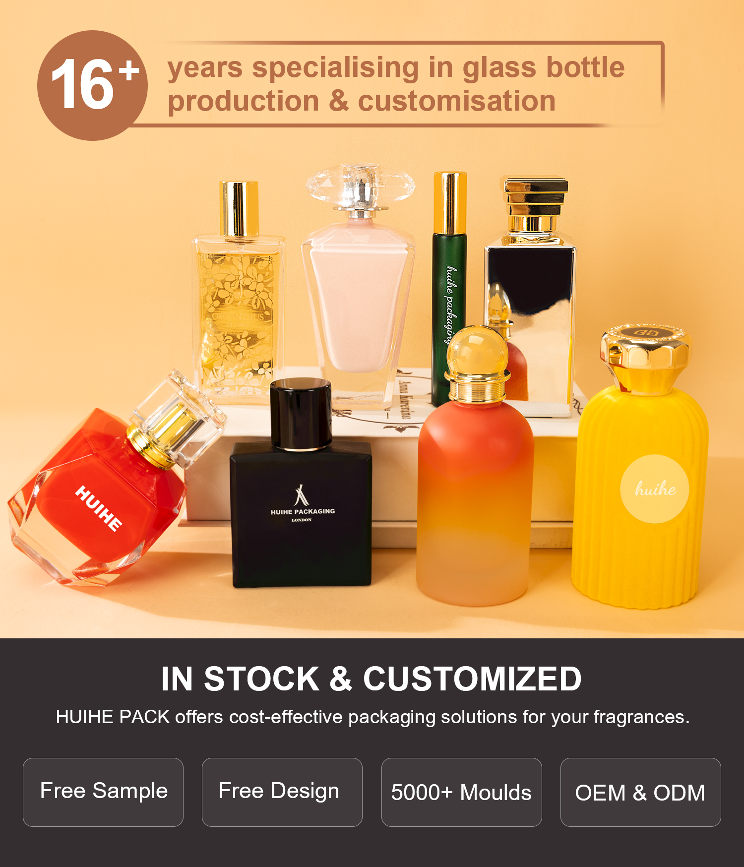 Travel Size Color Coated Glass Perfume Bottles