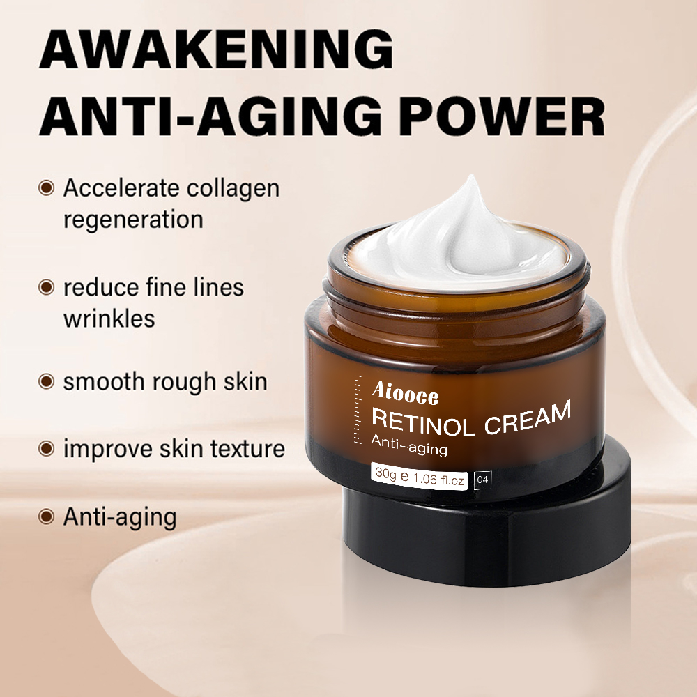 Vibrant Glamour Retinol Vitamin C Face Cream Wrinkle Removal Firming Lifting Whitening Brightening Moisturizing Sunscreen For