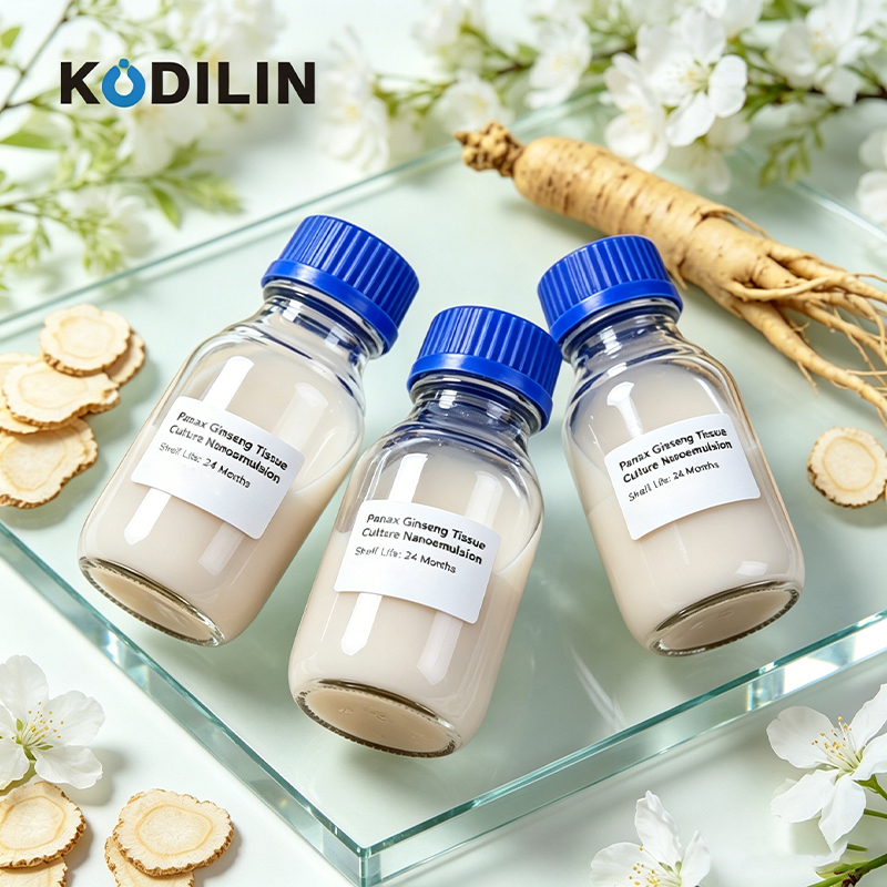 Bio-active Antioxidant Superior Absorption Skin Rejuvenation Skincare Formulation Ingredient Ginseng Extract Nanoemulsion