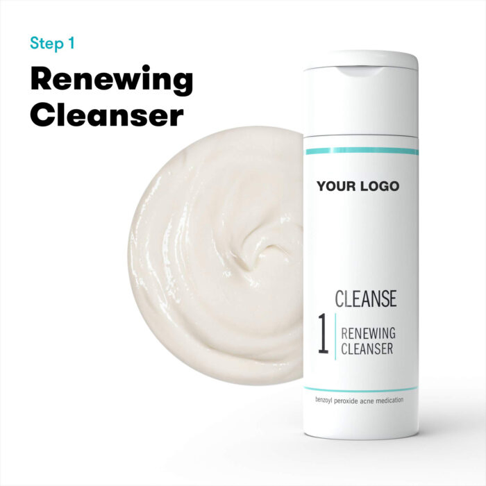 Wholesale Price High Quality Acne Treatment Skincare Facial Renewing Cleanser Revitalizing Toner Repairing Face Care Set