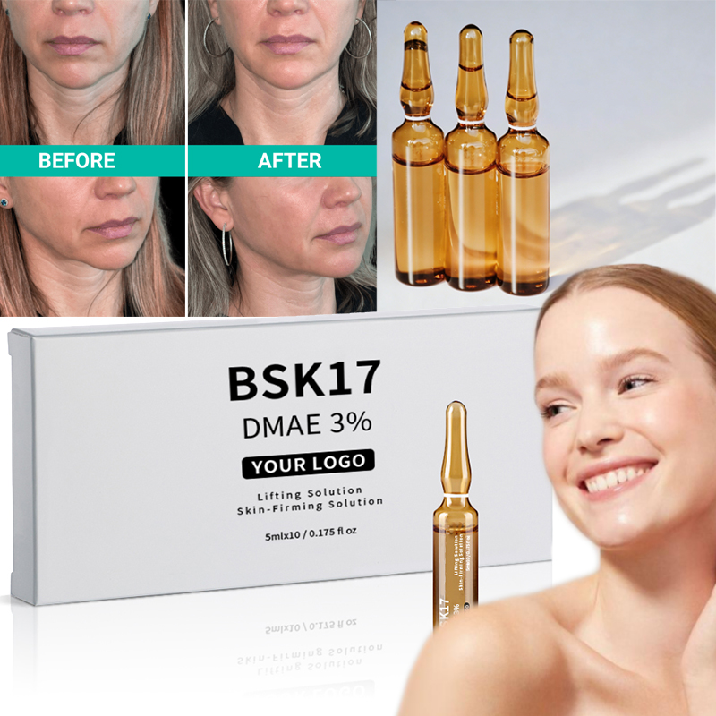 Fast Effective DMAE 3% 10x5ml Anti Wrinkle Tightening Skin Care Firming Solution for Face Body Treatment Reduce Age Lines