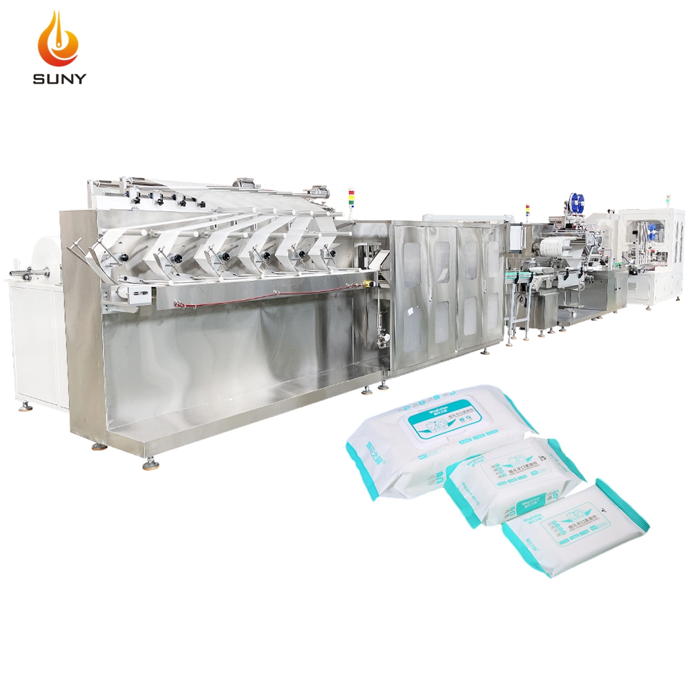 SUNY GROUP Make-Up Cleansing Wipes Production Line for Face Eyes and Lips Wet Towels Alcohol Free Machine Price