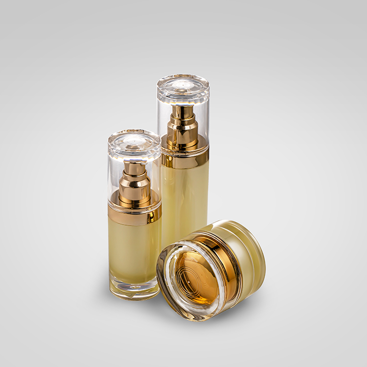 20g 30g 50g 30ml 50ml 100ml Plastic Acrylic Cosmetic Lotion Pump Bottles and Cream Jars Set Essence Plastic Bottle