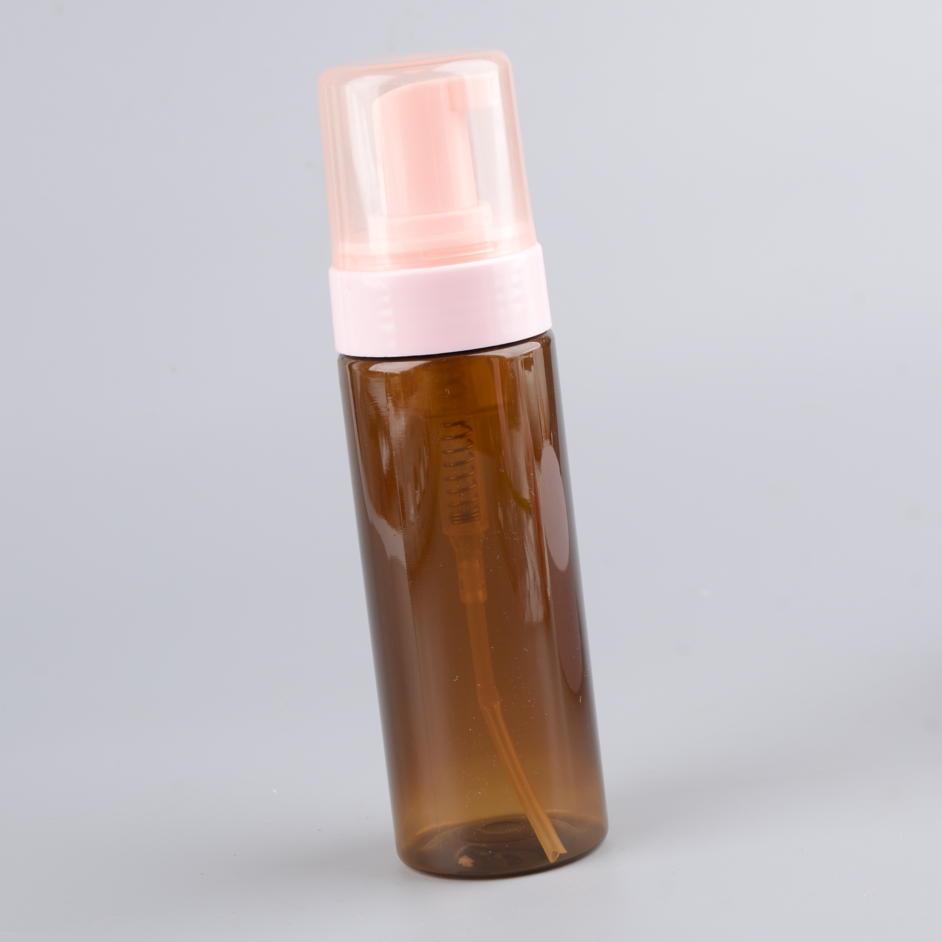 Refillable Industrial Use PET Cosmetic Lotion Bottle With Foam Pump Cylinder Shape Silk Screen &amp; UV Printing