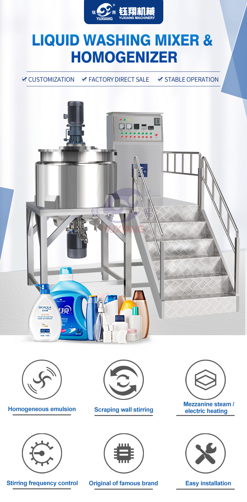 Automatic Liquid Detergent Production Line Detail 1