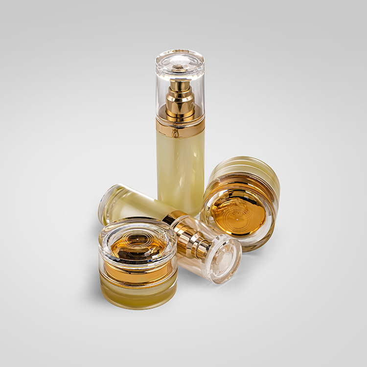 20g 30g 50g 30ml 50ml 100ml Plastic Acrylic Cosmetic Lotion Pump Bottles and Cream Jars Set Essence Plastic Bottle