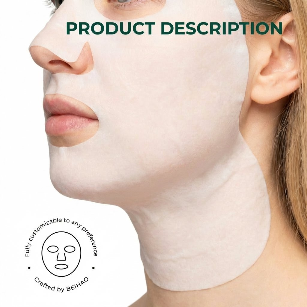 7A Antibacterial Antioxidant Cream Infused 2-in-1 Face Neck Whitening Sheet Mask Firming Wrinkle Reducing