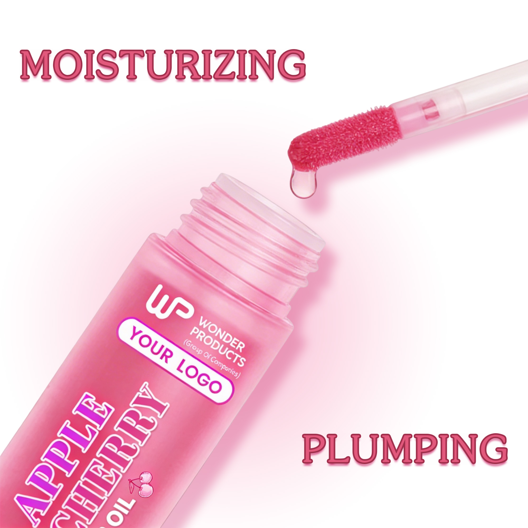 OEM/ODM Vegan Moisturizing Lip Oil Plumping Revitalizing Dry Lips Waterproof Hydrating Nourishing Private Label Wholesale Price