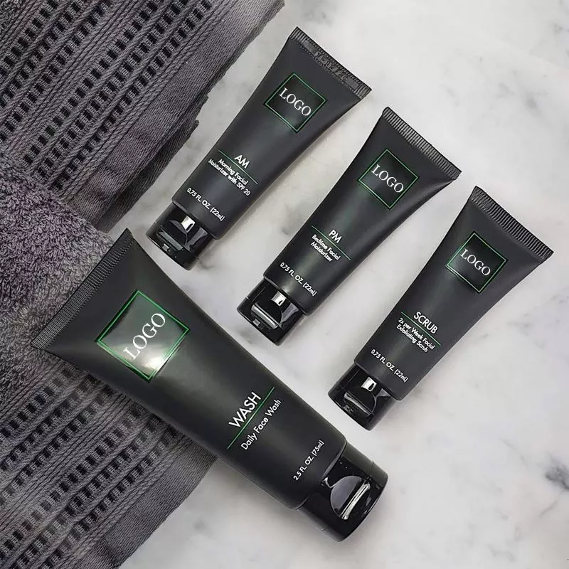 Private Label Daily Clean Skin Care Set for Men Organic Basic System Products Skincare Kit