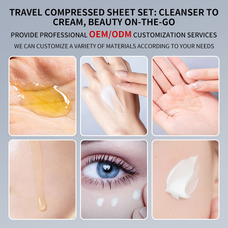Day And Night Travel Skincare Set Precision Dosing Capsules Portable Facial Cleansing Toner Serum Travel Beauty