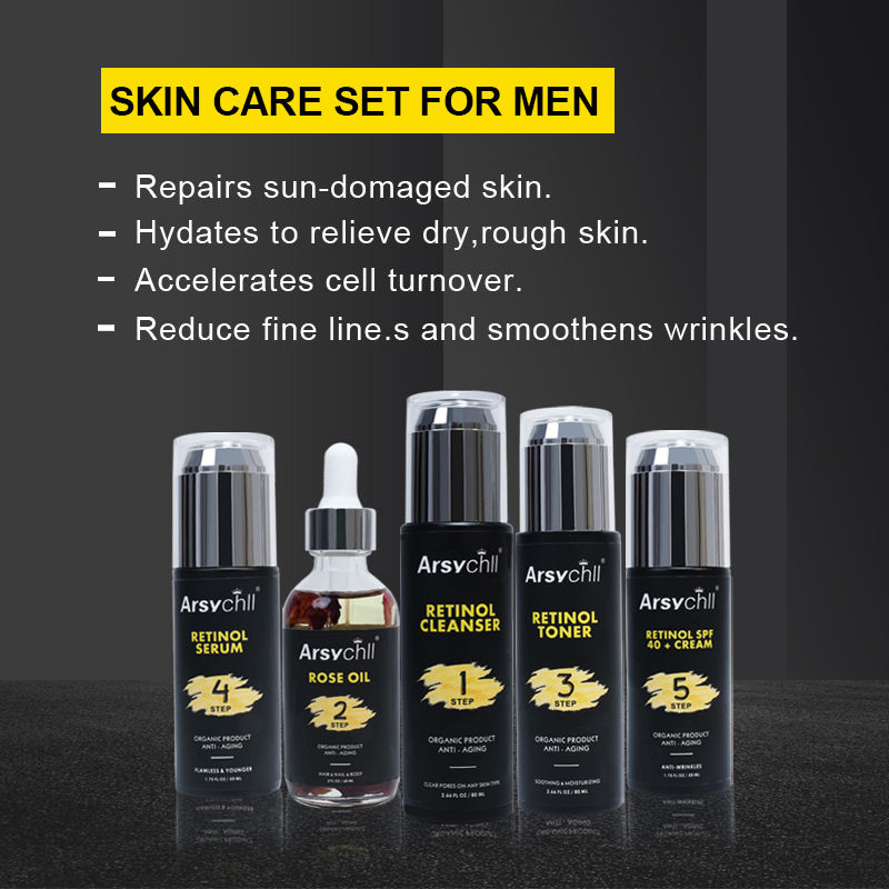 Men Skincare Moisturizing Anti Aging Organic Face Men's Skin Care Set Products