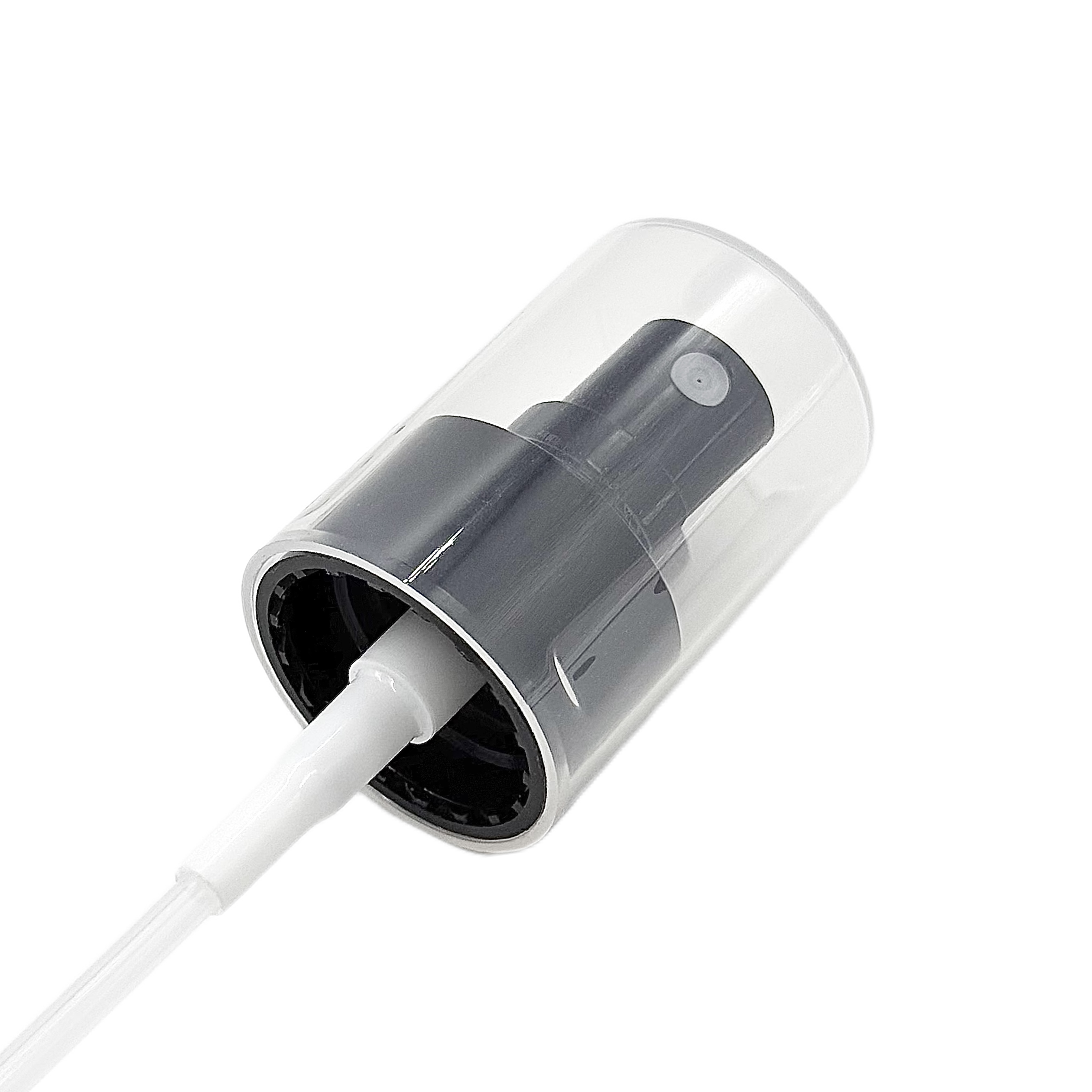 Manufacturer 18/410 20/410 24/410 28/410 Plastic Press Skincare Facial Mist Sprayer Head with Cap for Cosmetic Packaging