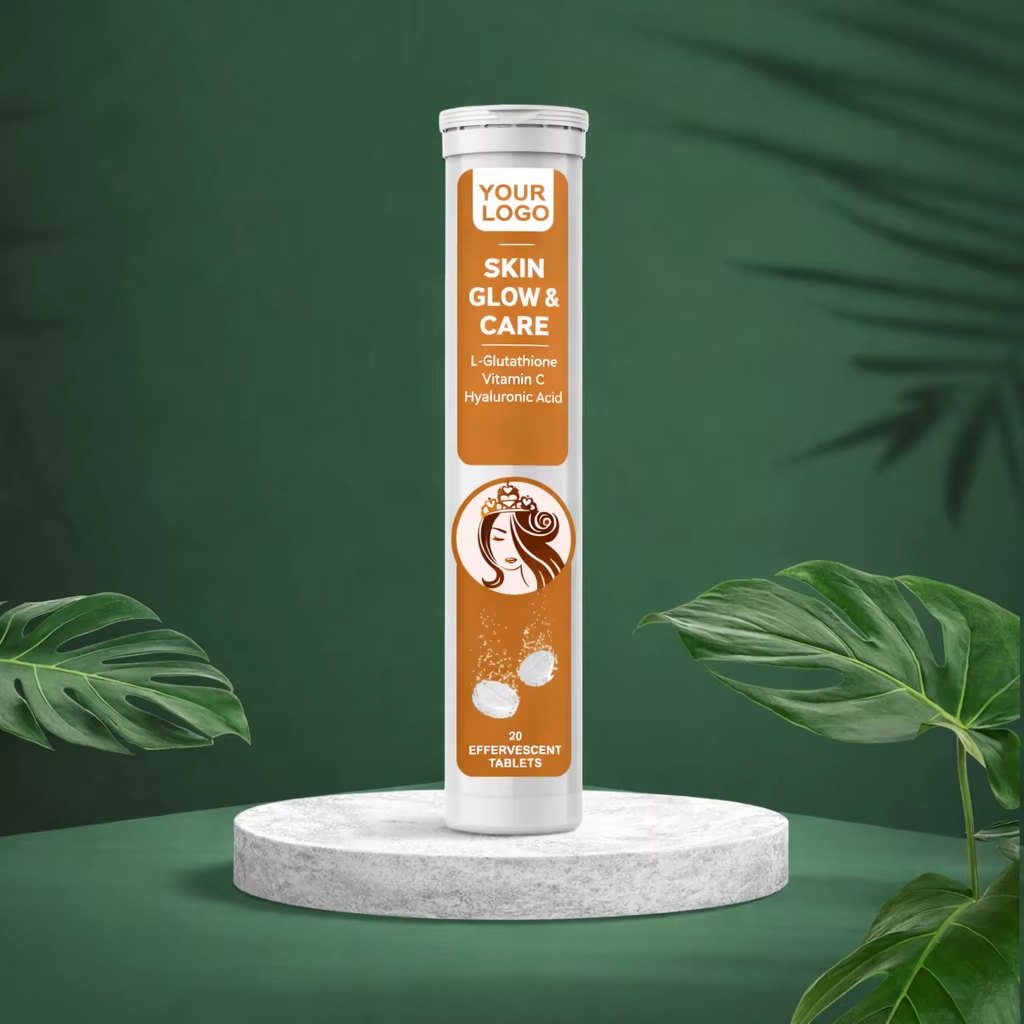 Private Label Skin Care Effervescent Tablets Custom Formulation Third Party Manufacturing Bulk Supply