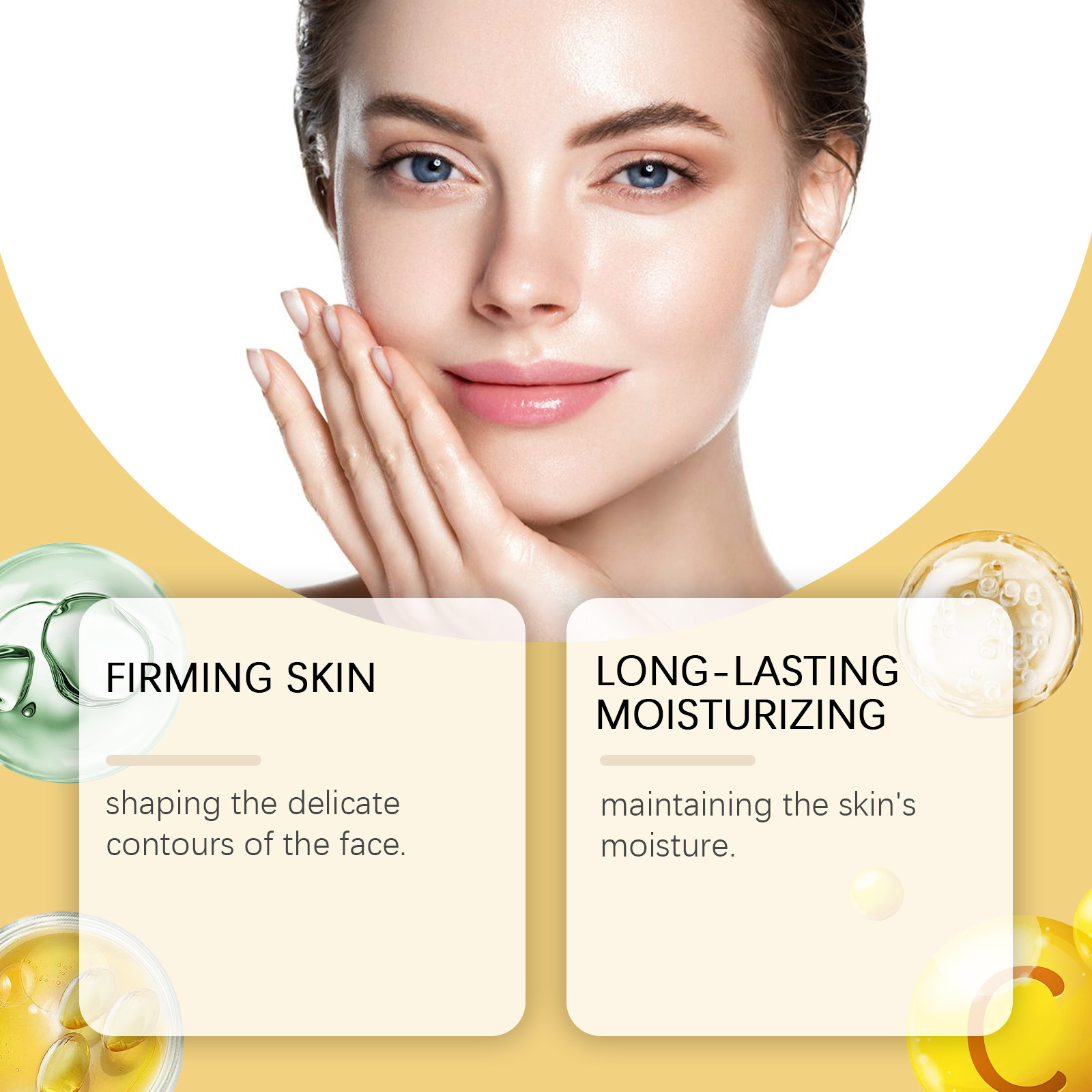 Collagen &amp; Hyaluronic Acid Facial Cream-Moisturizing Anti-Wrinkle Anti-Aging Lightening &amp; Nourishing Formula For Even Skin Tone