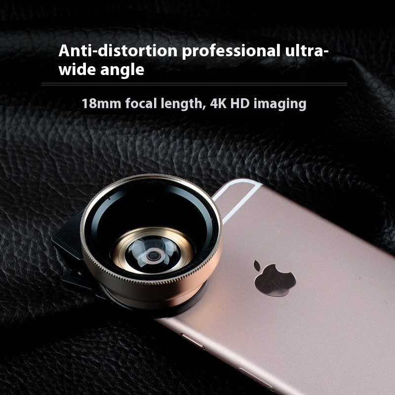 IRISMANLI 0.45x Ultra-Wide-Angle Universal Phone Clip High-Definition External Camera Single-Lens Reflex Eyelash Macro Lens Tool