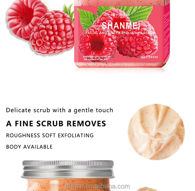 Customizable Aloe Vera & Strawberry Body Facial Scrub