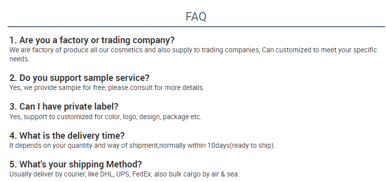 Quality Standard Certificate