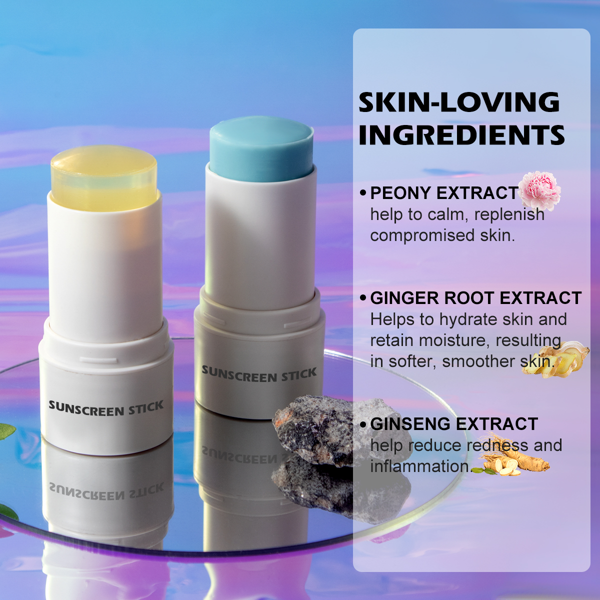 Private Label Oem Organic Matte Korean Sunscreen Mineral Stick Spf 50 Face And Body Easy Application Portable Design Sunscreen