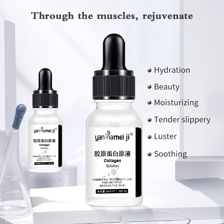 Have Stock Anti-Aging Hyaluronic Acid Face Serum Moisturizing Collagen Whitening Solution with Anti-Wrinkle Feature Liquid Form