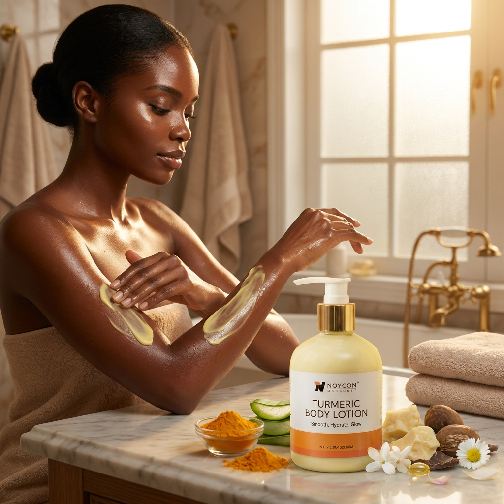Private Label Turmeric Skincare Set Manufacturer Custom Brightening Anti Aging Face Body Lotion Wholesale Factory