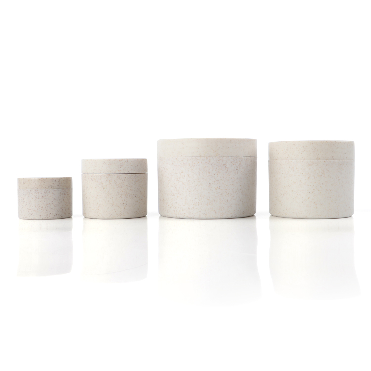 Eco-friendly Recyclable Biodegradable Cosmetic Cream Jar Plastic Wheat Container 10g 20g 30g 50g 100g 150g 200g 250g in Stock