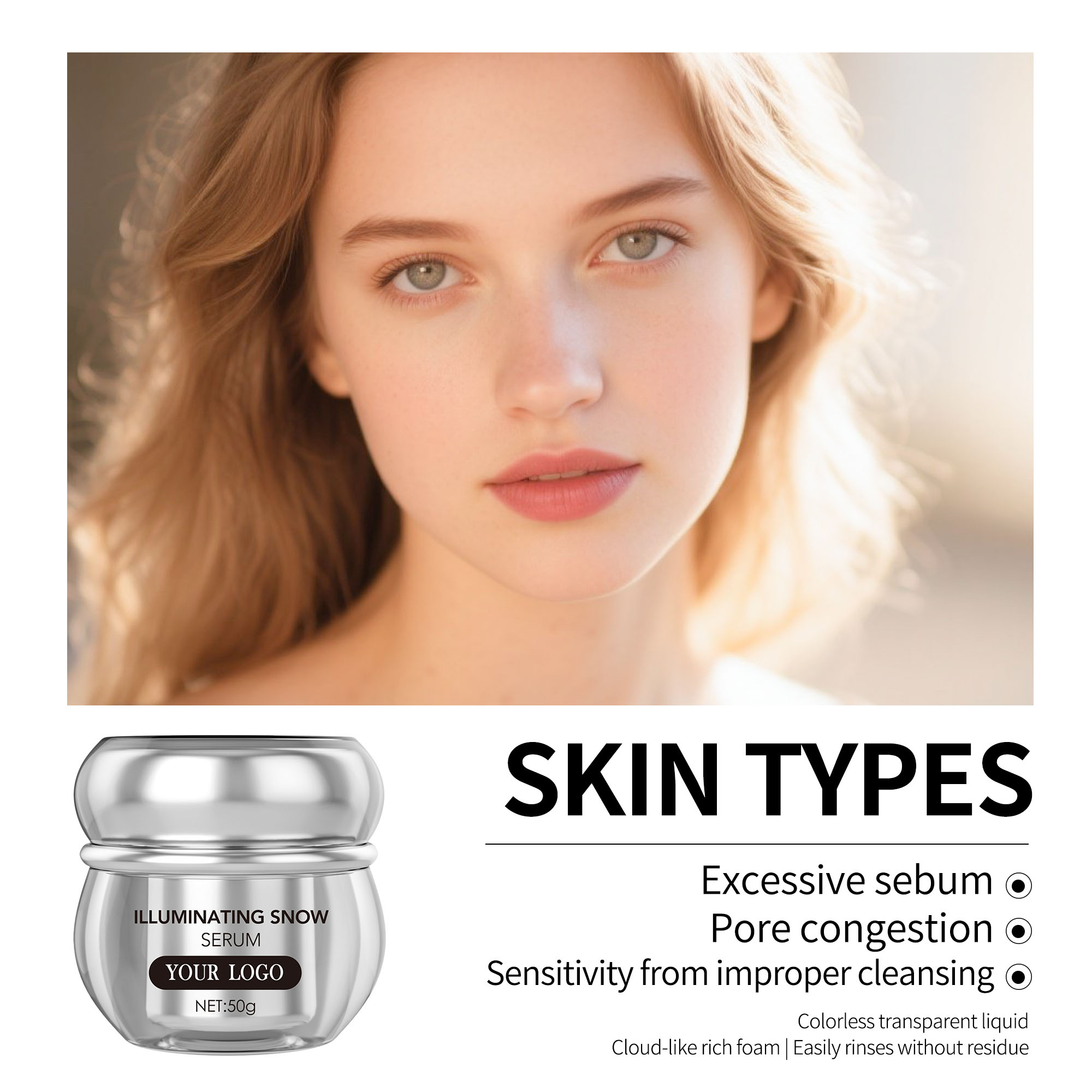 Private Label High-Efficacy Active Ingredients Illuminating Snow Cream Advanced Formulation for Full-Spectrum Melanin Cream