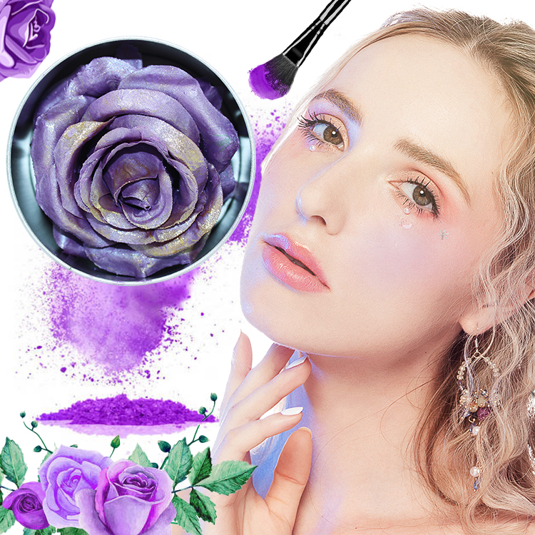 OEM ODM Face Highlighter Bronzer Blusher Private Label Check Contour Flower Petals 3D Rose Blush