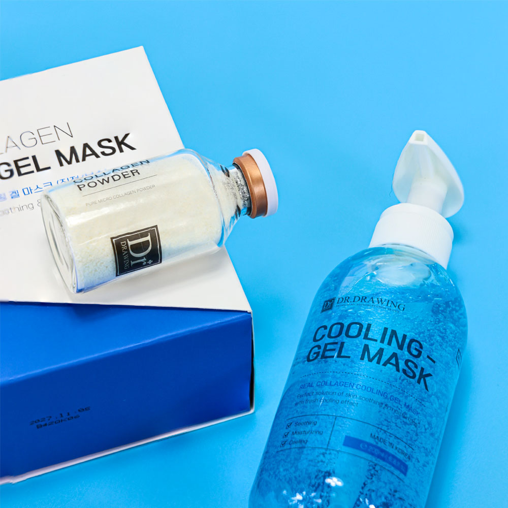 Private Label Skin Care Korean Vegan Egf Moisturizer Collagen Mask Cooling Facial Mask Powder Soothing Gel Centella Asiatica