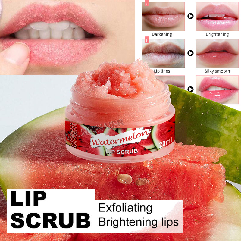 Wholesale Lip Scrub Hydrating Moisturizing Collagen Sugar Lip Mask Genuine Crystal Lightening Batch Lip Scrub