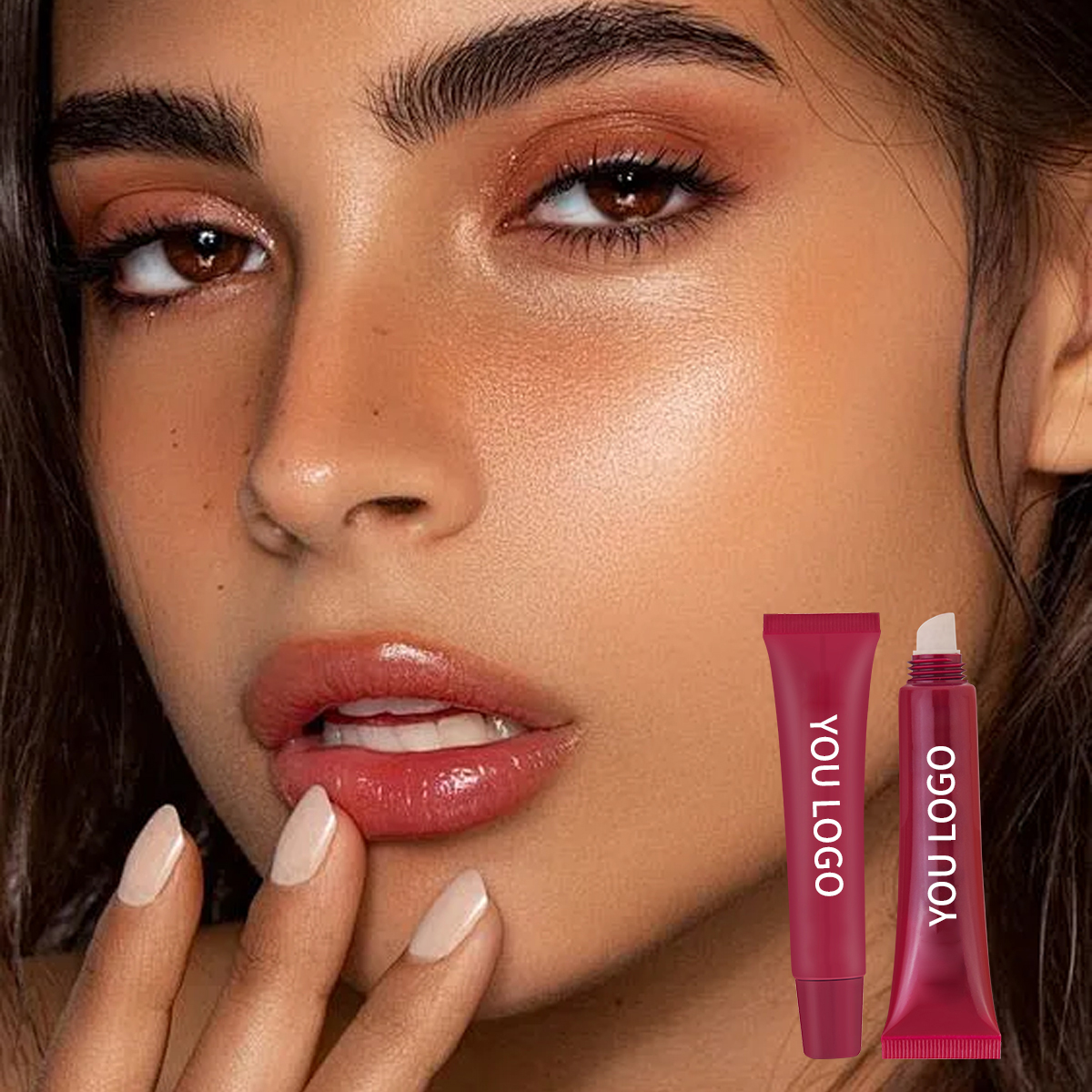 Customized Logo Vegan Lip Oil Long-Lasting Moisturizing Lip Balm SPF Fruit Flavor Private Label Lip Gloss Liquid Squeeze Tubes