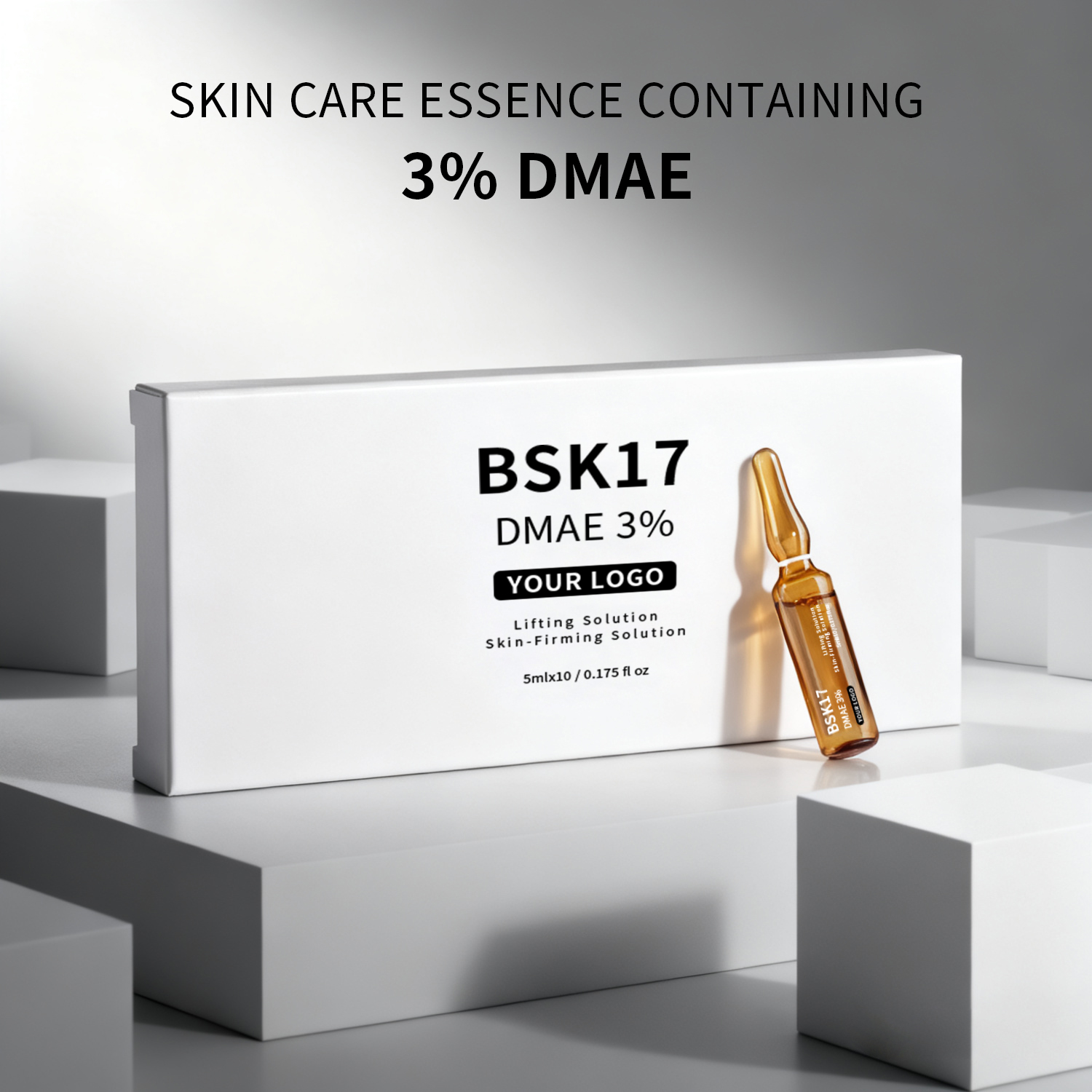 Fast Effective DMAE 3% 10x5ml Anti Wrinkle Tightening Skin Care Firming Solution for Face Body Treatment Reduce Age Lines
