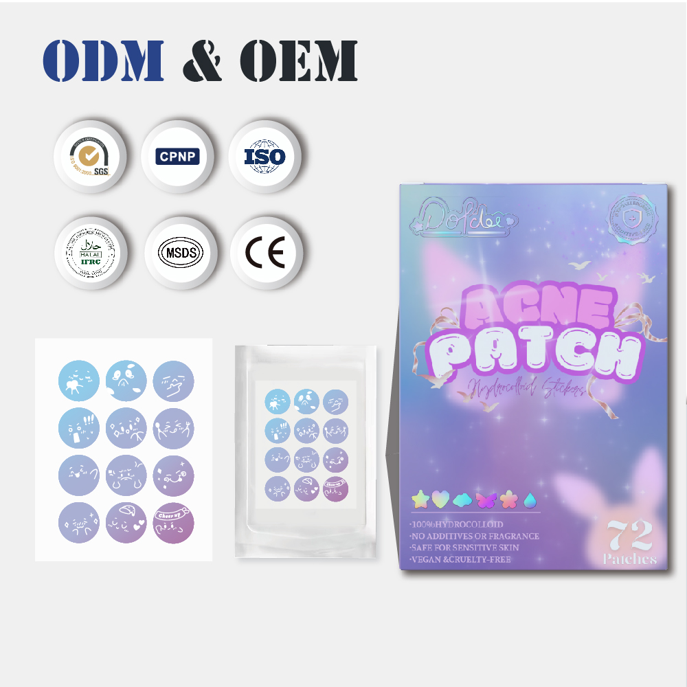 Multi Color Hydrogel Acne Patch Private Label Skincare Product for Beauty Retailers and OEM Orders