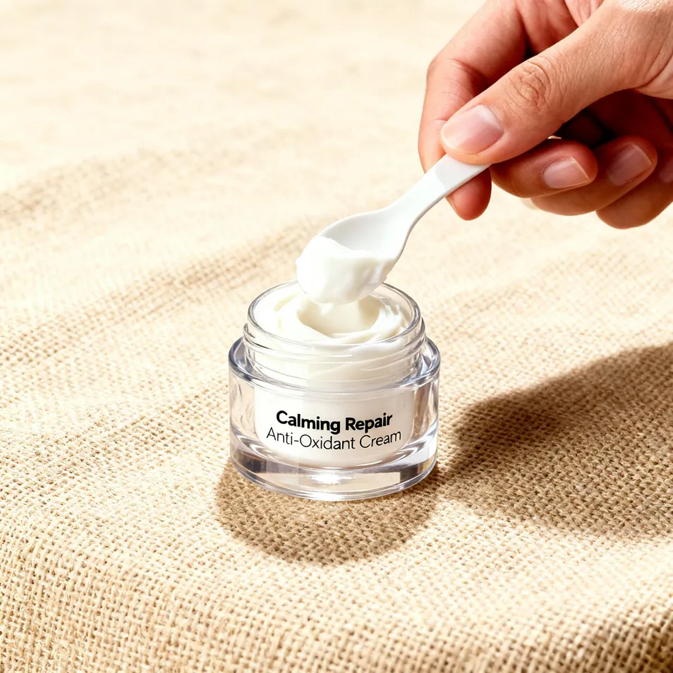 Natural Firming Face Cream with Blue Copper Peptide and Ergothioneine for Sensitive Skin and OEM Manufacturing