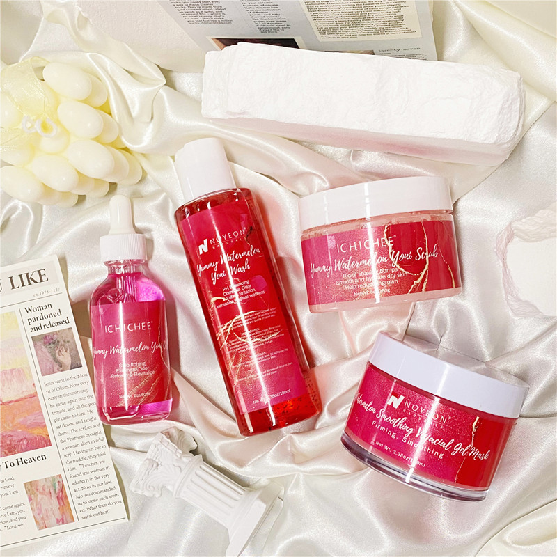 Private Label Most Popular Yoni Gel Product Yoni Watermelon Wash Kit Oil Scrub