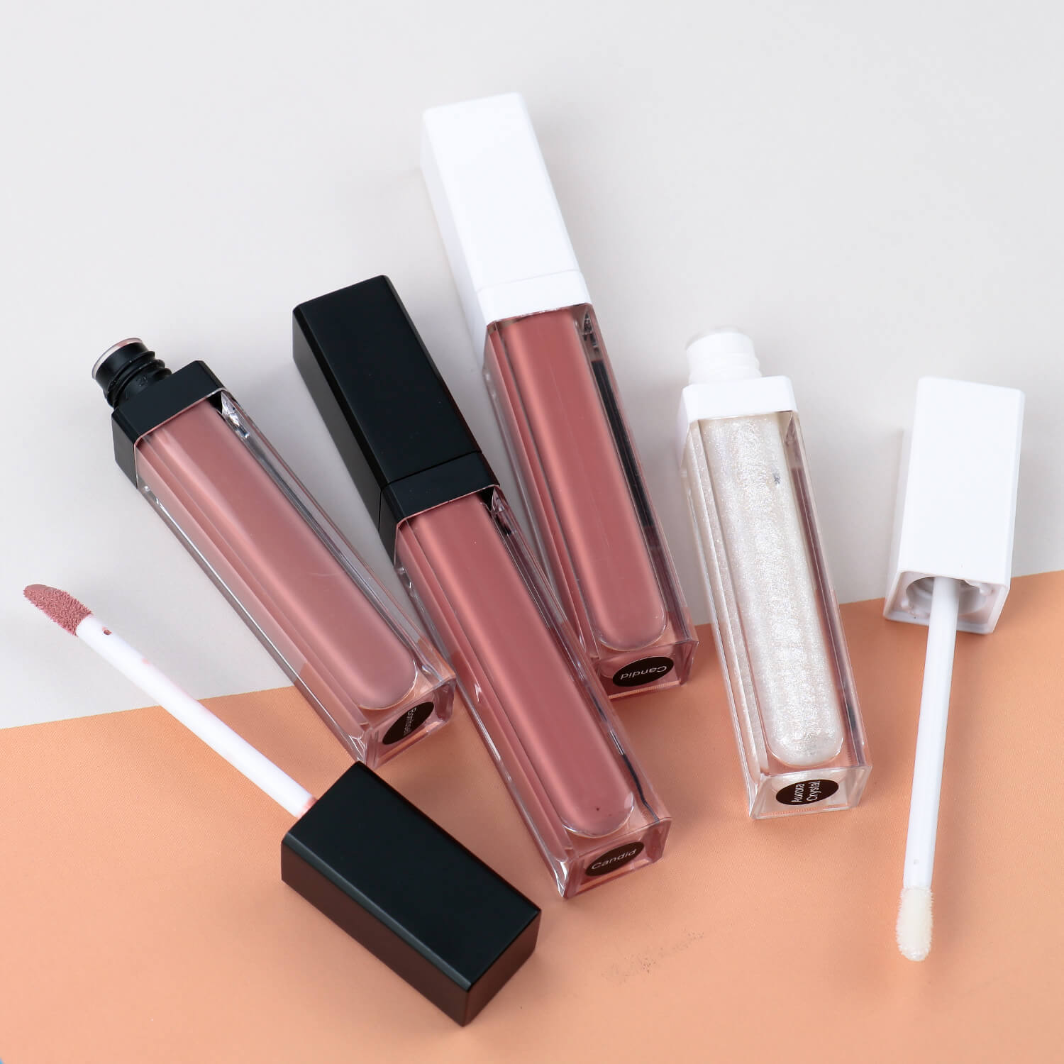 OEM ODM Best Quality Vegan Lip Gloss Create Your Own Brand Lipstick in Glossy Pink Mineral Liquid Cosmetic