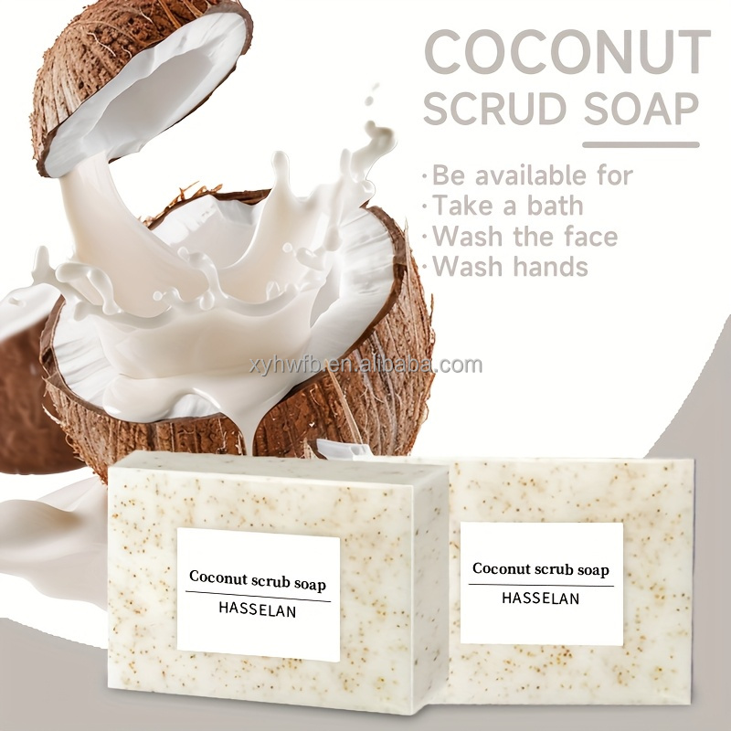Natural Organic Coconut Soap 100g Goat Milk Brightening Coconut Bath Soap Manufacturer Customized