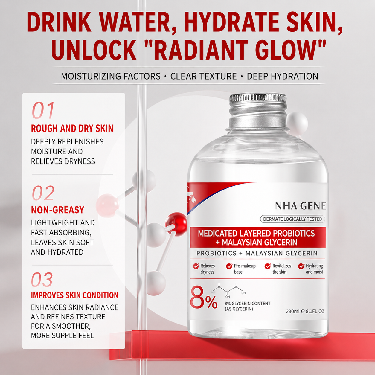 OEM Peptide Serum Multi Action Concentrate Custom Skincare Formulation Wholesale High Purity Anti Aging Care