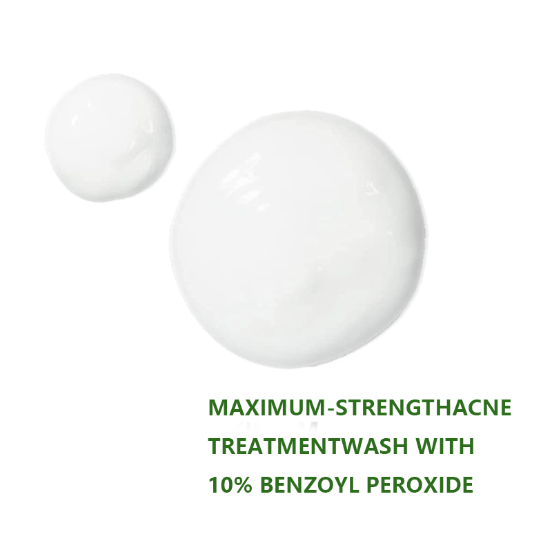 OEM ODM Organic Herbal Vegan 10% Benzoyl Peroxide Acne Treatment Cream Cleanser Deep Clean Pore Scrub Oil Control Dry Skin