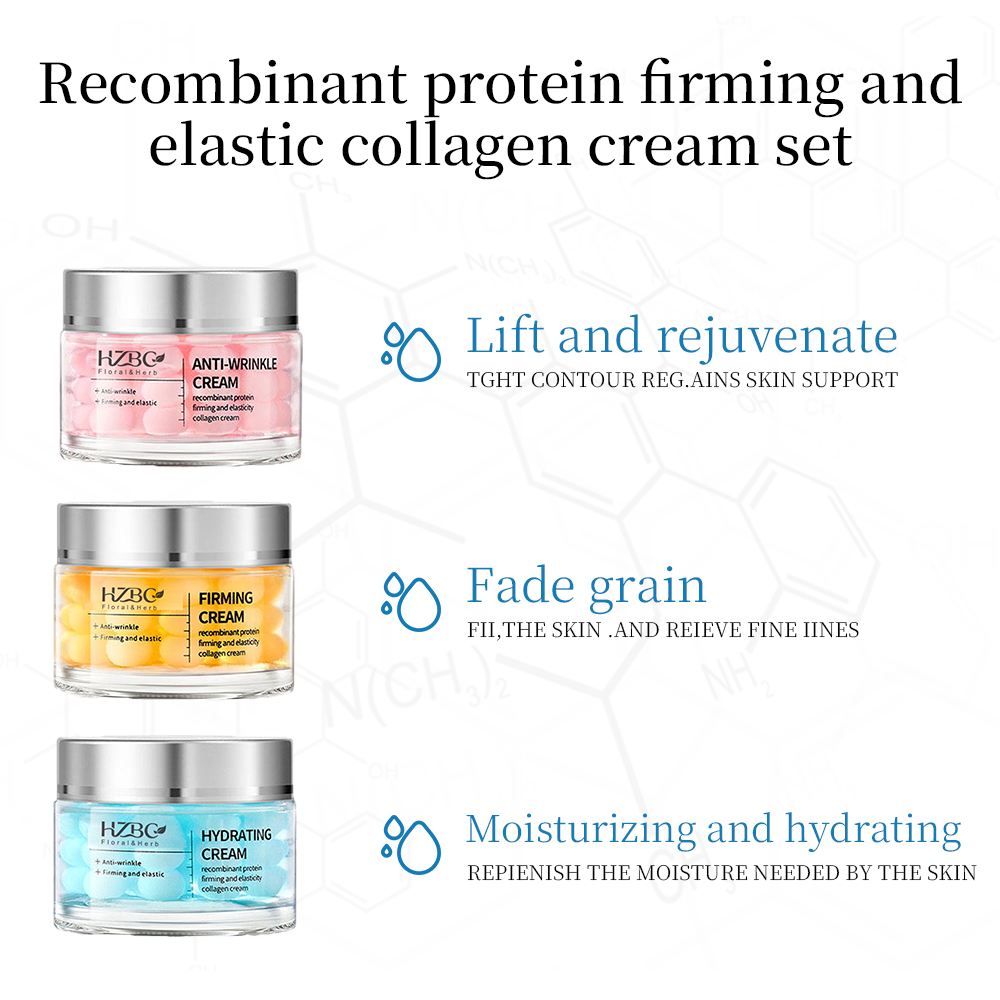Custom Face Cream Set Anti-wrinkle Whitening Firming Collagen Niacinamide Anti-Aging Uneven Skin Tone Glow Hydration Unisex