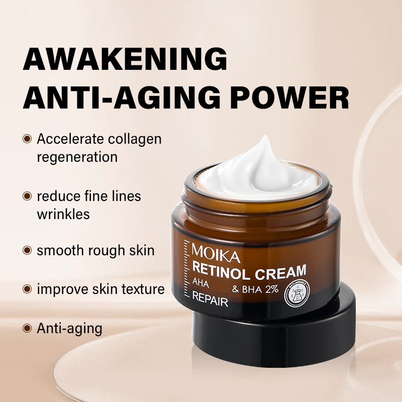 MOIKA Wholesale Anti Aging Cream Anti Wrinkle Facial Cream Firming Repairing Skin Hyaluronic Acid Retinol Cream From Korea