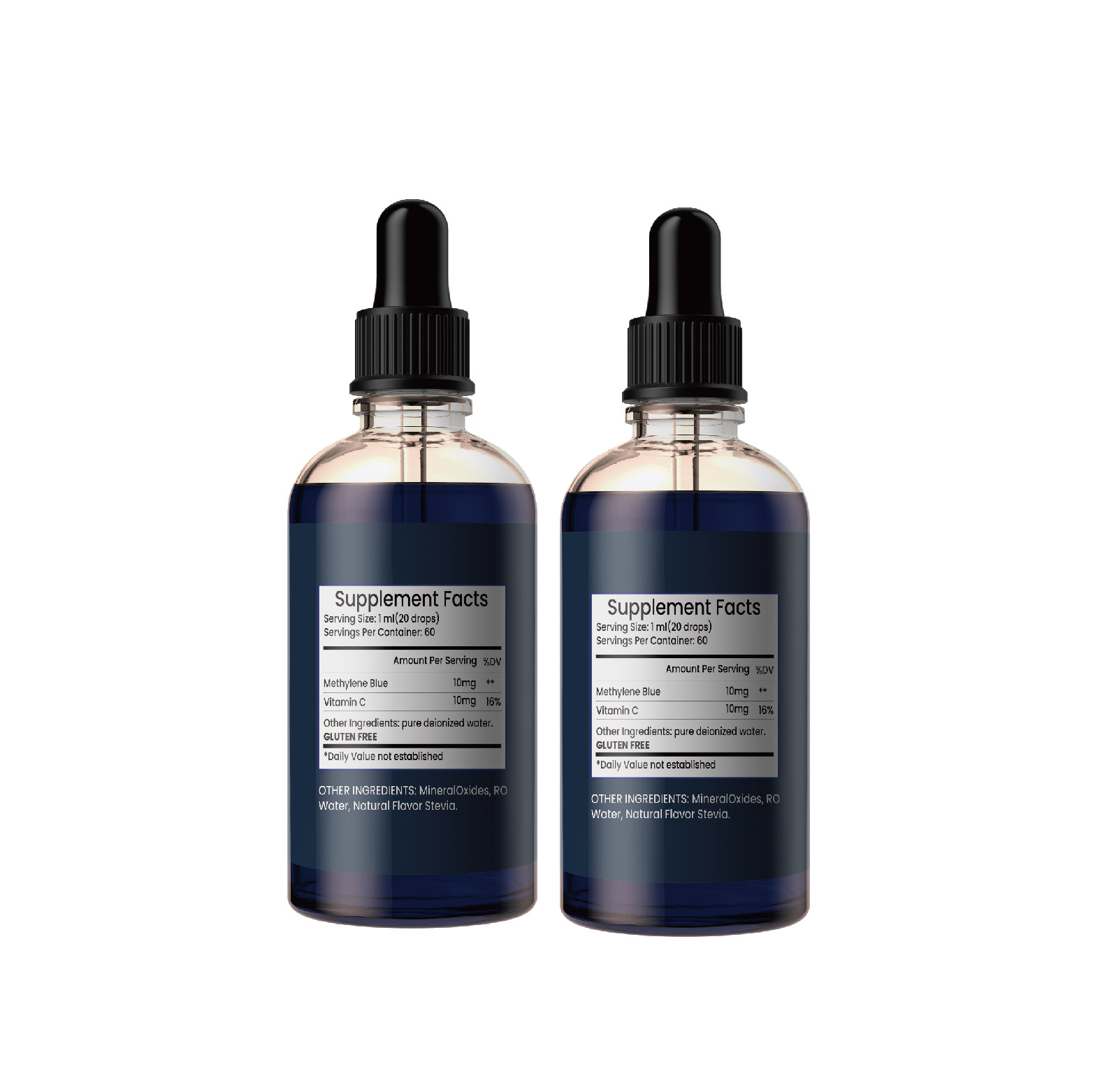Premium Methylen Blue Drops 1% for Skin Health &amp; Energy Boost, Anti-Aging Supplement, Vegan-Friendly, OEM/ODM Service