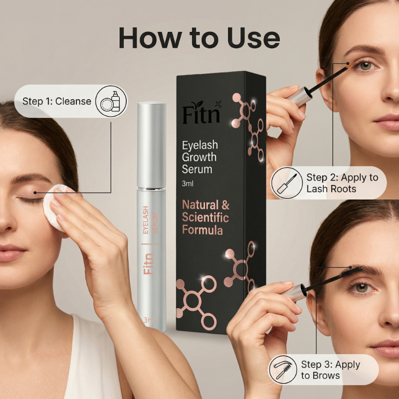 Eyelash Growth Serum Rapid Lash 21 Days Result Advanced Peptide Nutritious Liquid Professional Salon Natural Vegan Private Label
