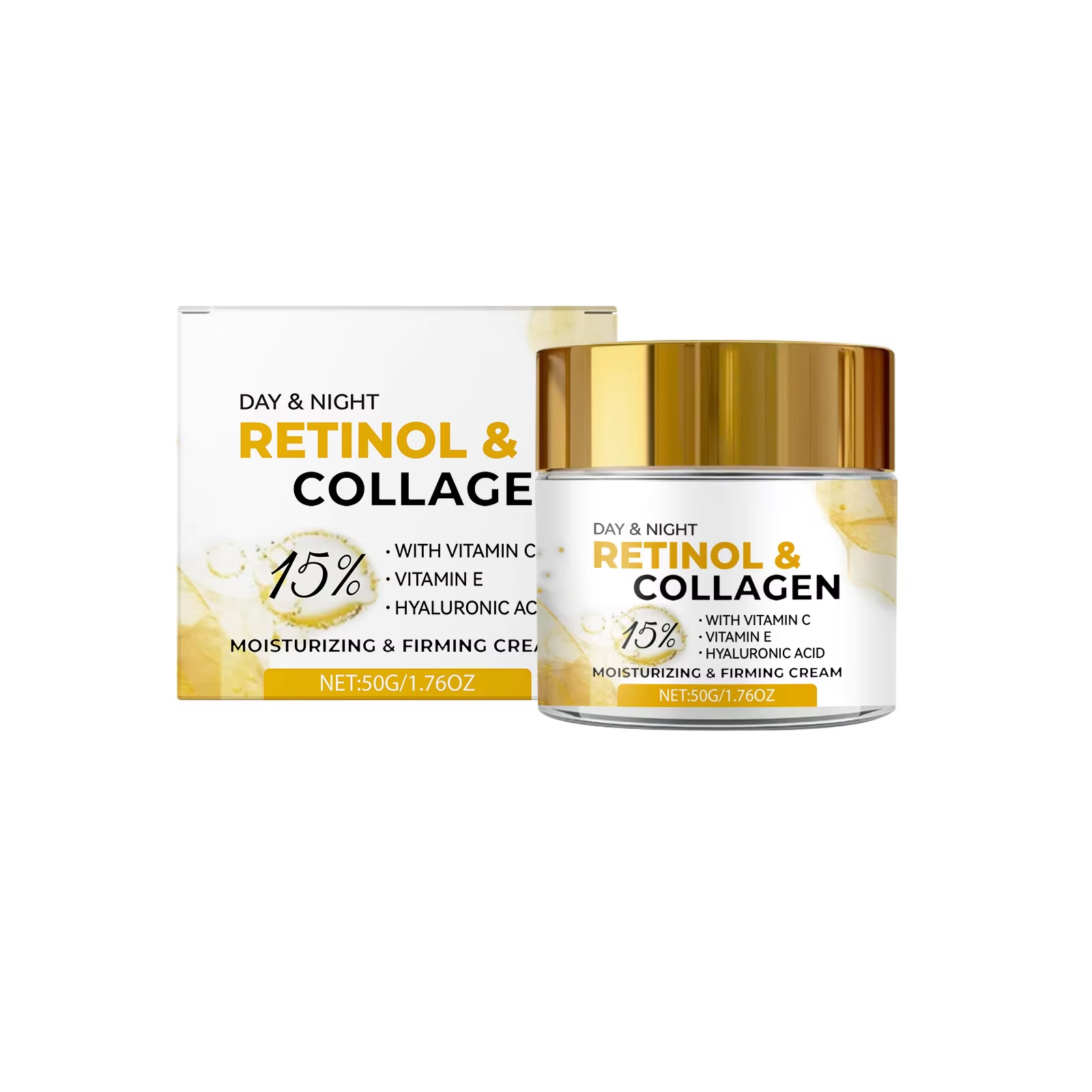 Collagen &amp; Hyaluronic Acid Facial Cream-Moisturizing Anti-Wrinkle Anti-Aging Lightening &amp; Nourishing Formula For Even Skin Tone